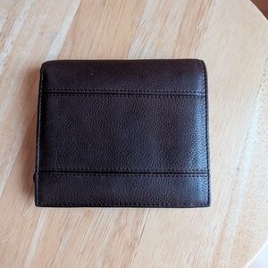 Wilsons Leather Dark Brown Wallet with Zipper